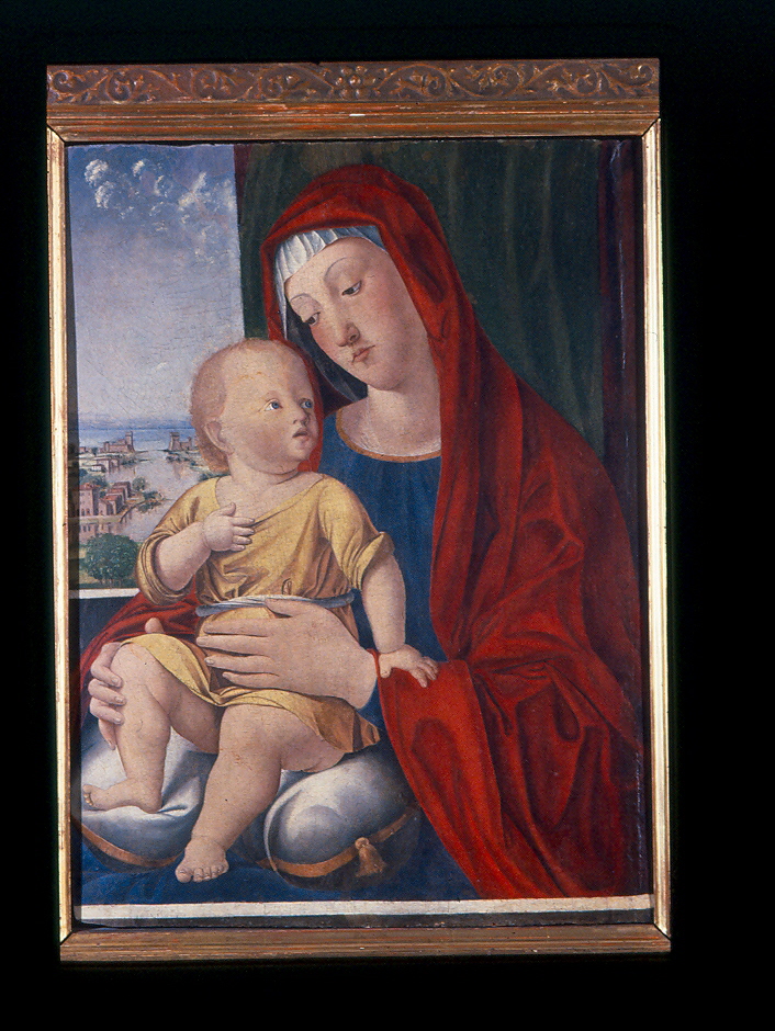 Madonna con Bambino (dipinto, opera isolata) di Vivarini Alvise (attribuito) (seconda metà sec. XV)