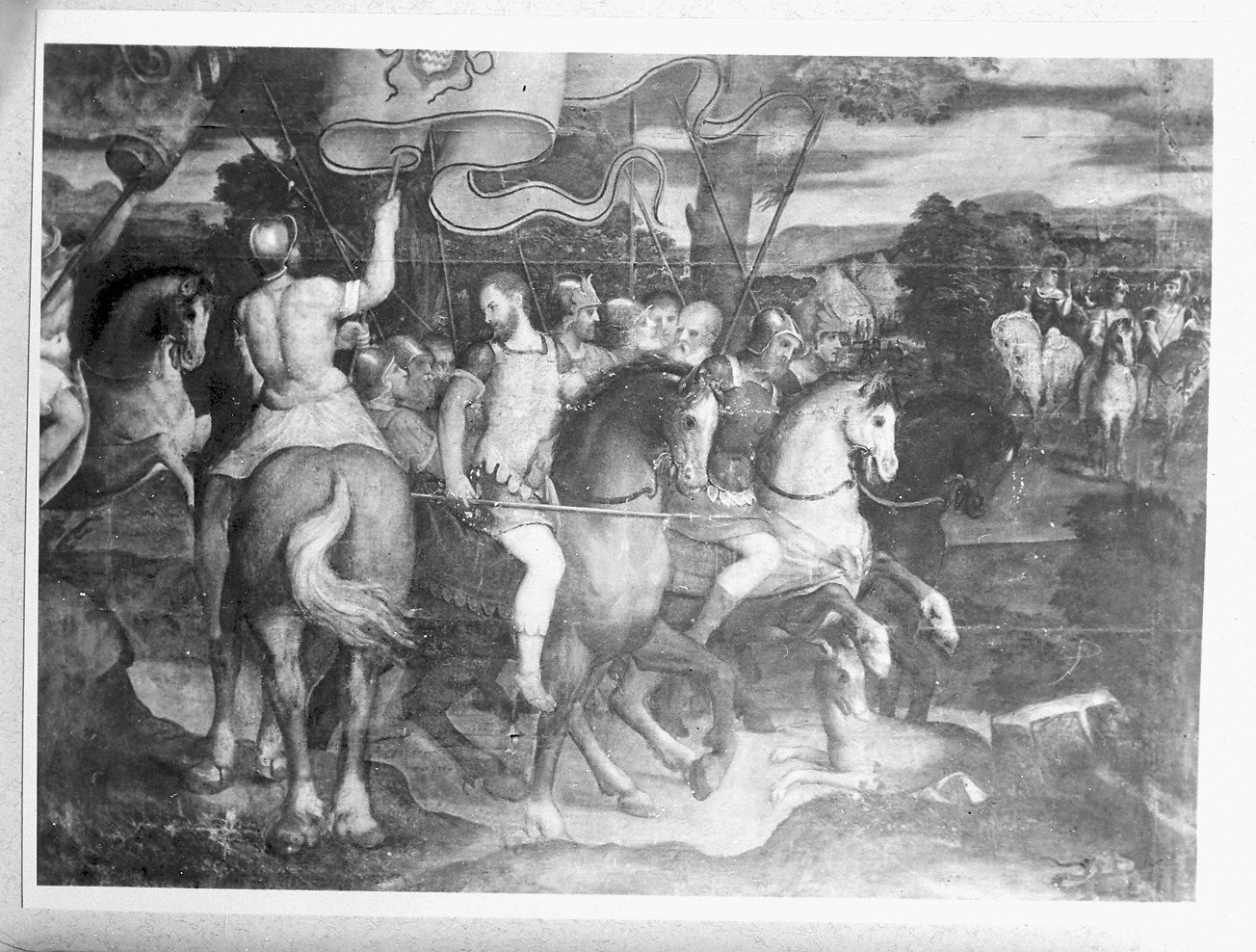 cavalieri (dipinto, opera isolata) di De Pitati Bonifacio detto Bonifacio Veronese (maniera) (inizio sec. XVI)