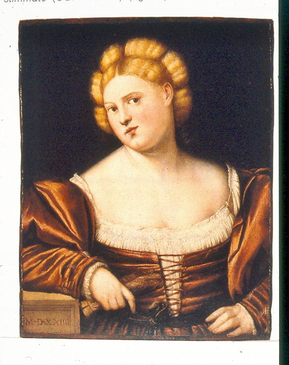 ritratto di donna (dipinto, opera isolata) di Licinio Bernardino (prima metà sec. XVI)
