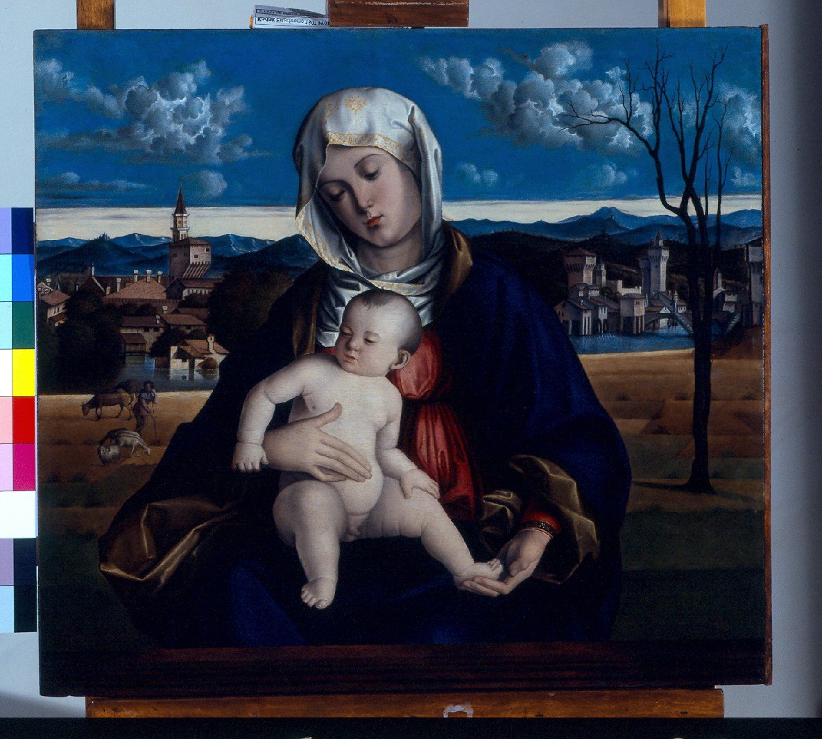 Madonna con Bambino (dipinto, opera isolata) - ambito veneto (inizio sec. XVI)