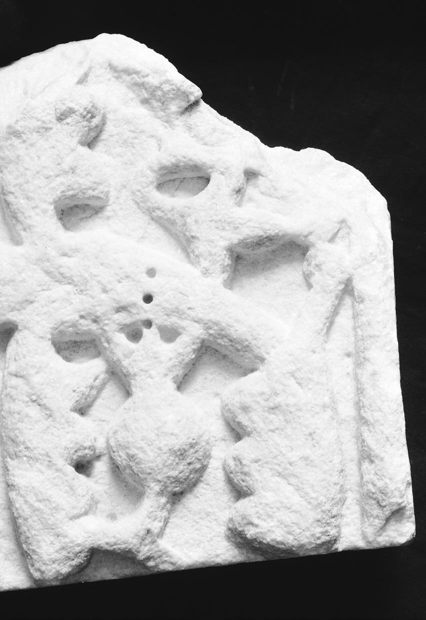 motivi decorativi vegetali (decorazione plastico-architettonica, frammento) - ambito Italia centro-settentrionale (secc. XII/ XIII)