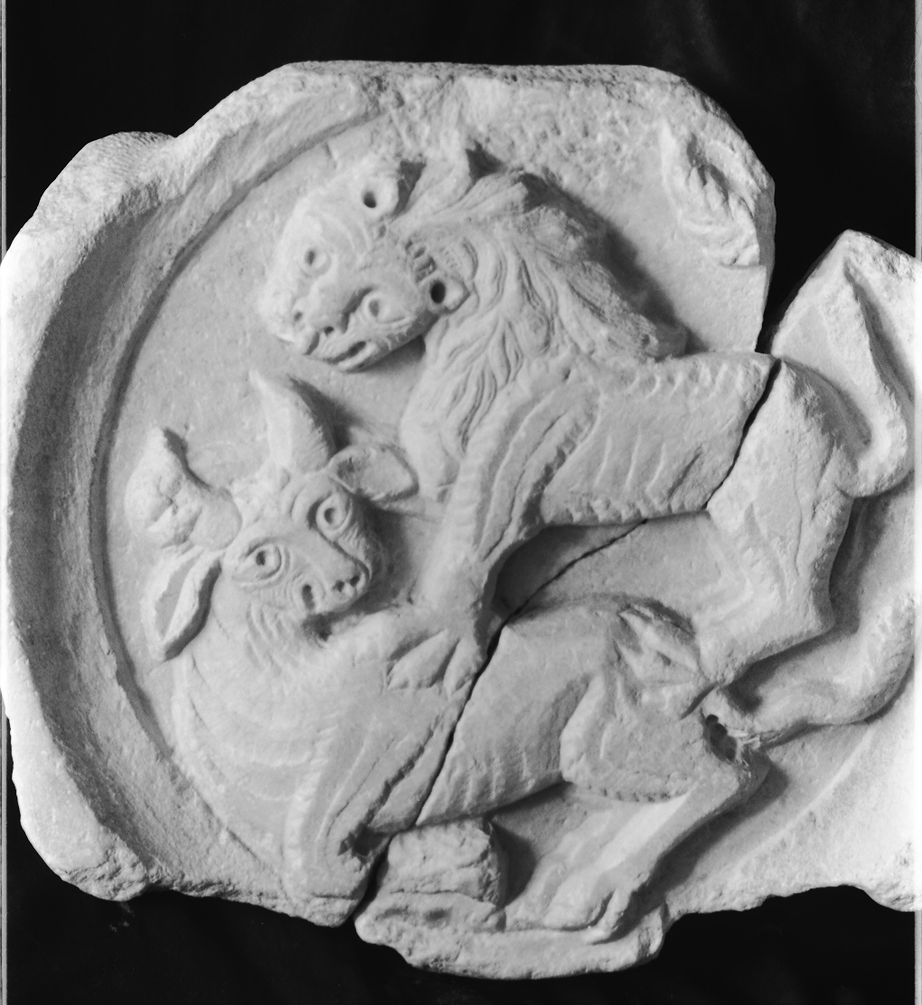 animali (patera, opera isolata) - ambito veneto (sec. XII)