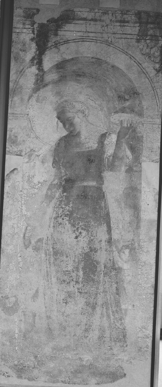 Carità (dipinto, elemento d'insieme) di Campagnola Domenico (sec. XVI)