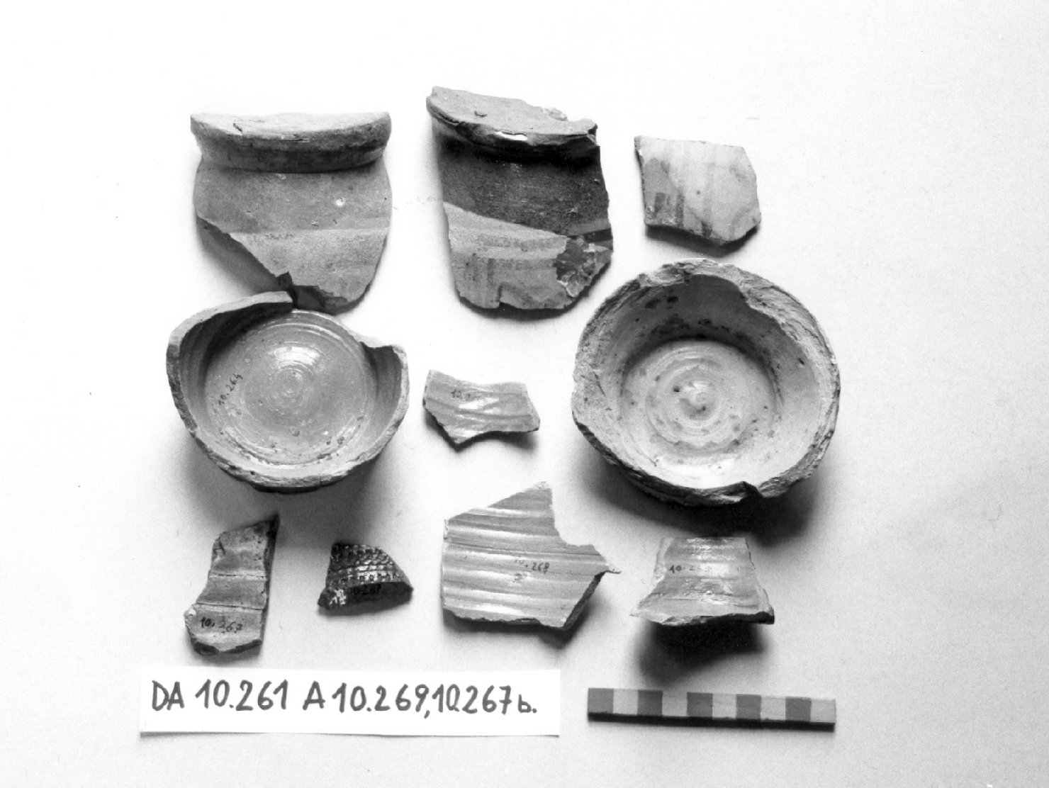 motivo decorativo (boccale, frammento) - ambito greco (secc. XV/ XVII)