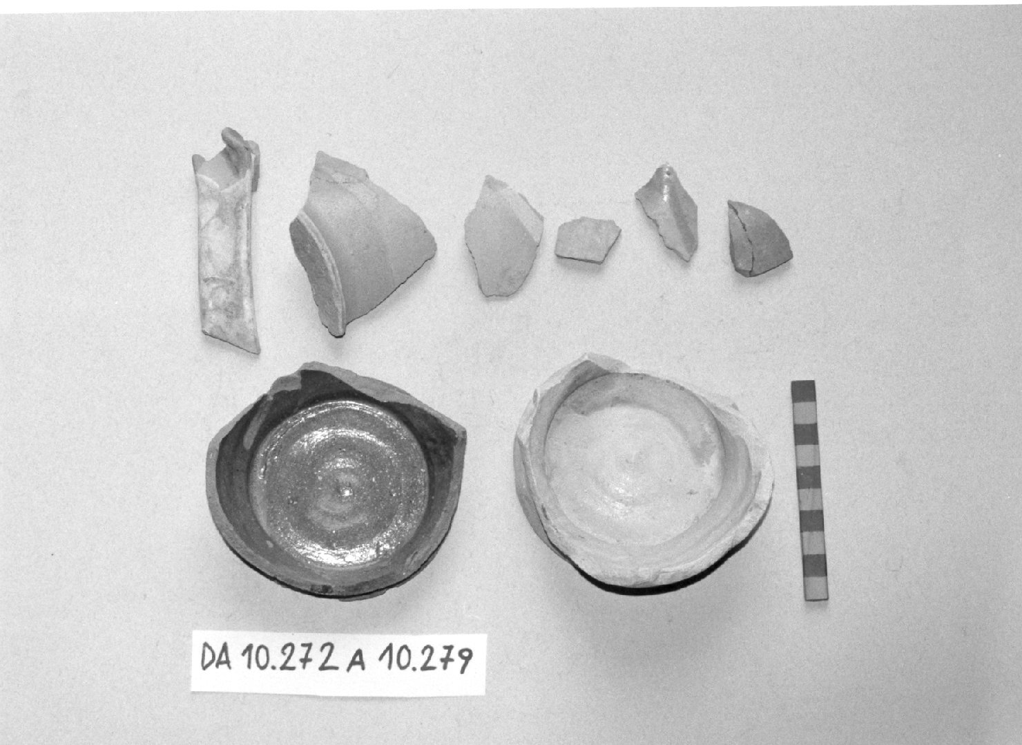 motivo decorativo (boccale, frammento) - ambito greco (secc. XV/ XVII)