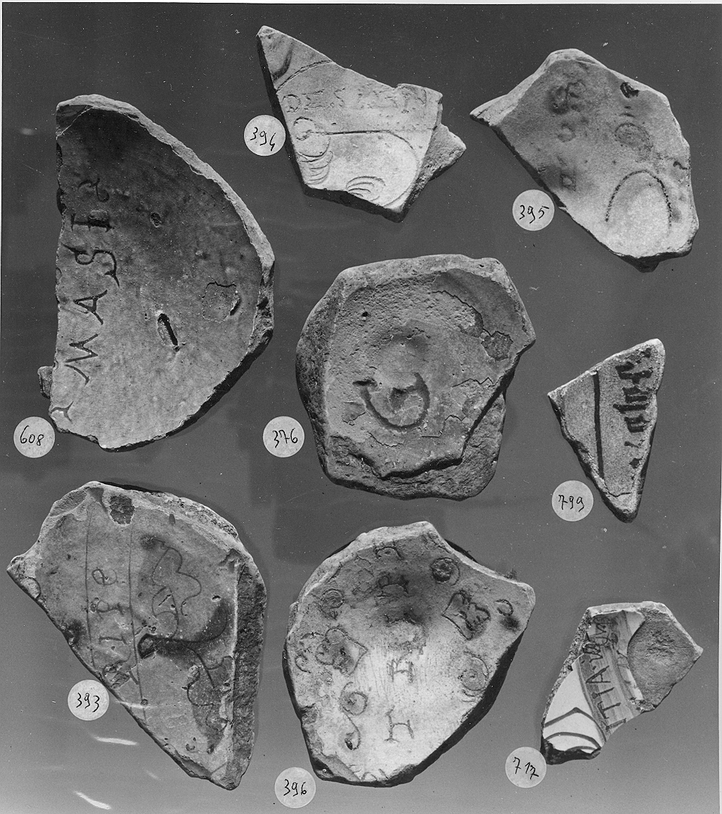 motivi decorativi (piattino, frammento) - ambito veneto (secc. XV/ XVI)