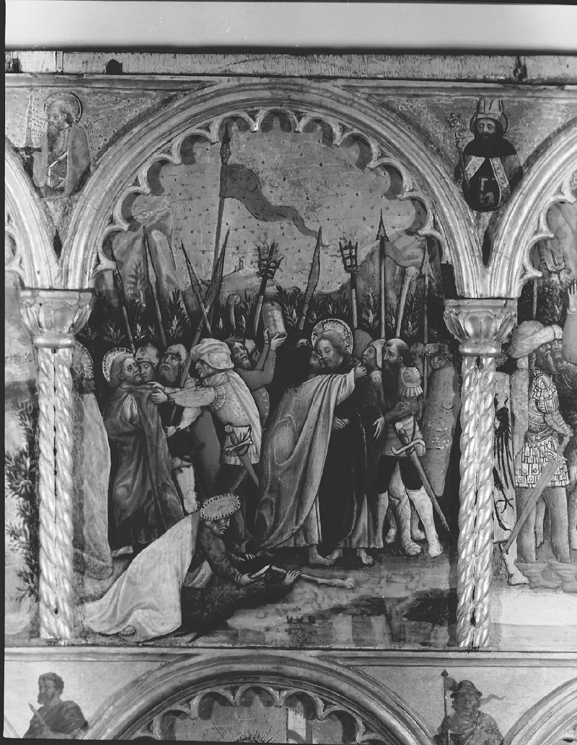 bacio di Giuda (scomparto di polittico) di Vivarini Antonio (sec. XV)