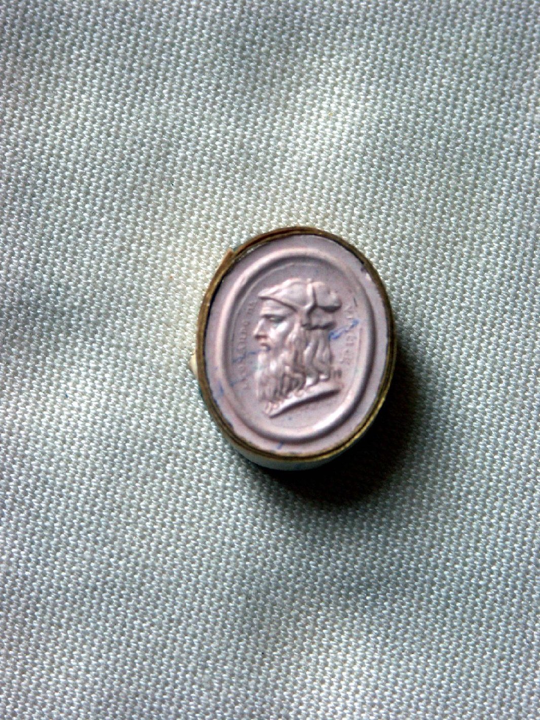 testa d'uomo (cammeo, opera isolata) di Beltrami Giovanni (sec. XIX)