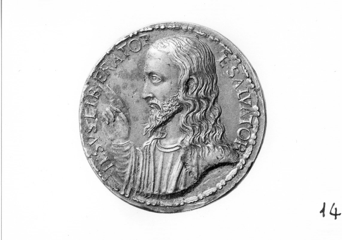 Cristo (medaglia) di Cavino Giovanni (attribuito) (sec. XVI)