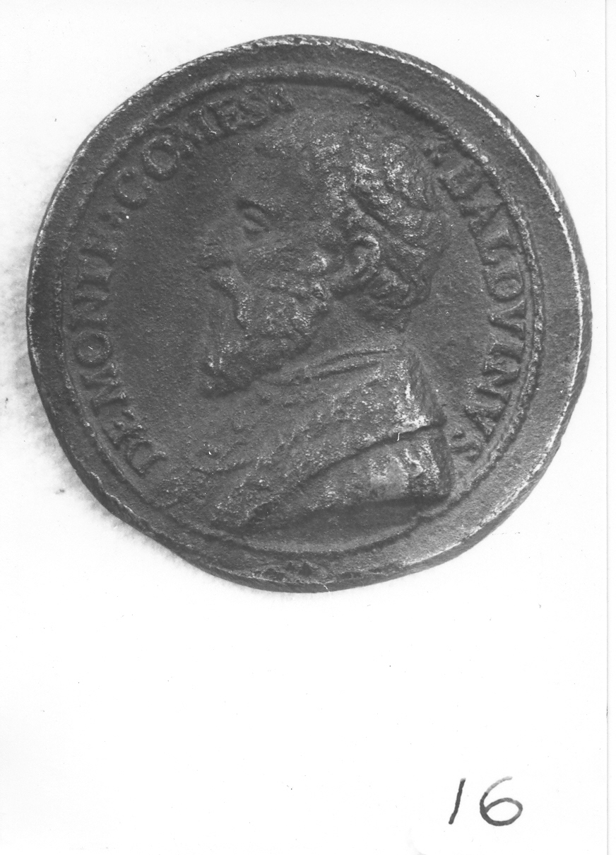 ritratto d'uomo di profilo (medaglia) di Cavino Giovanni (attribuito) (sec. XVI)