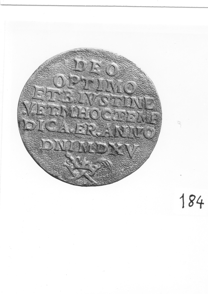 iscrizione (medaglia) di Cagnoli Francesco (sec. XVI)
