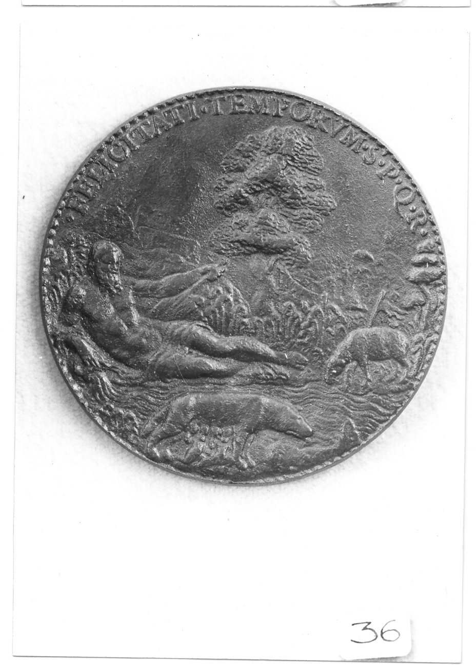 allegoria della città di Roma (medaglia) di Pastorini Pastorino (sec. XVI)