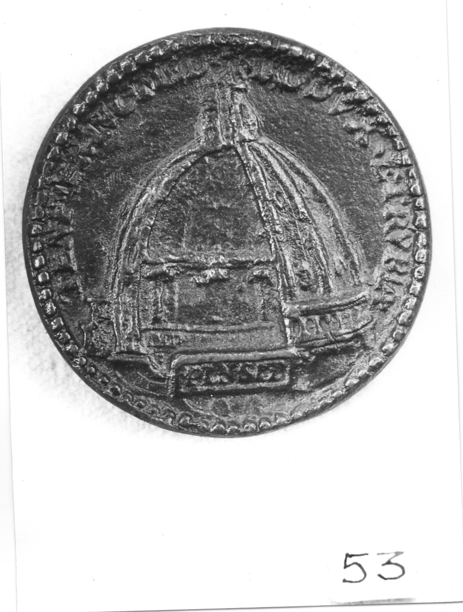 architettura (medaglia) di Pastorini Pastorino (sec. XVI)