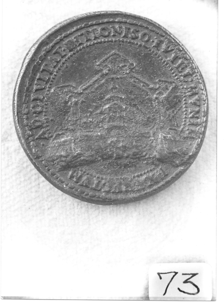 pianta di città (medaglia) di Bonzagna Gian Federigo (sec. XVI)