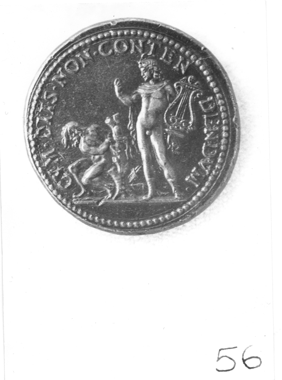 Apollo e Marsia (medaglia) di Bonzagna Gian Federigo (sec. XVI)