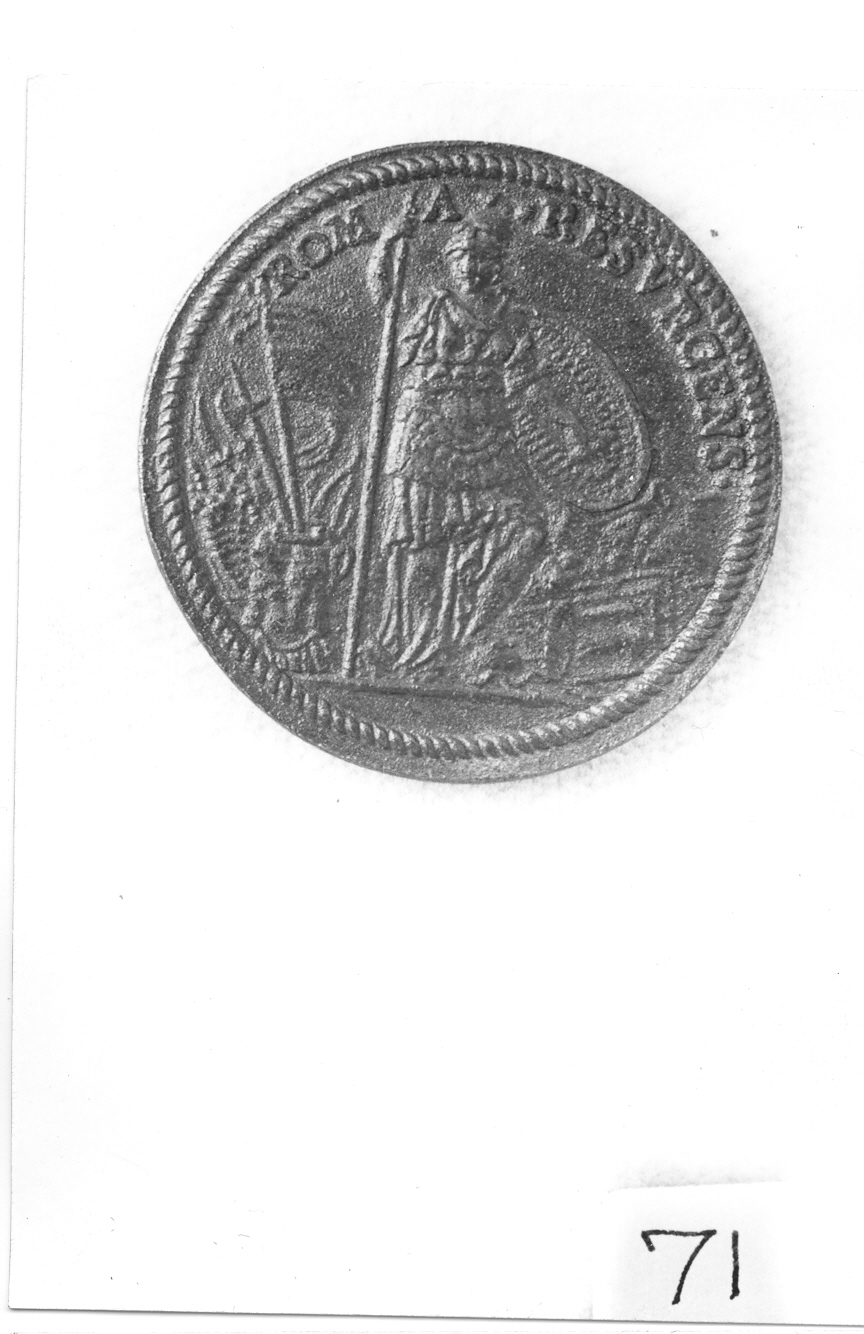 giovane guerriero (medaglia) di Bonzagna Gian Federigo (sec. XVI)