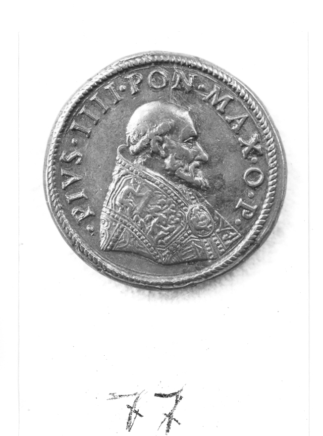 ritratto di ecclesiastico (medaglia) di Bonzagna Gian Federigo (sec. XVI)