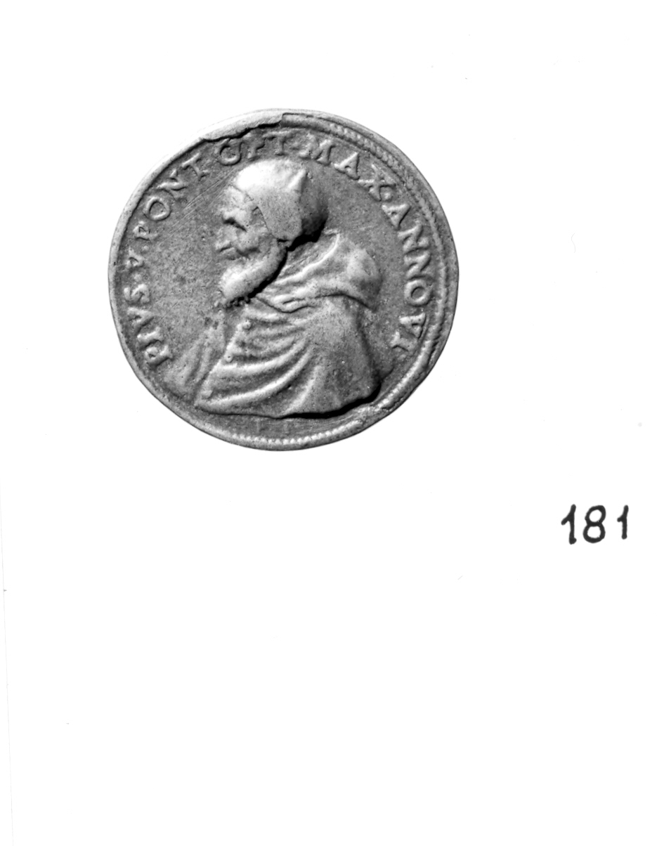 ritratto di papa Pio V (medaglia) di Bonzagna Gian Federigo (sec. XVI)