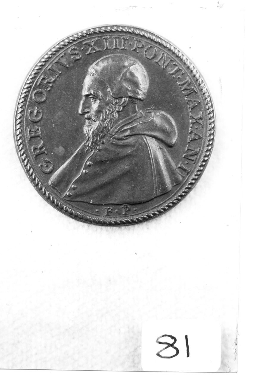 ritratto di ecclesiastico (medaglia) di Bonzagna Gian Federigo (sec. XVI)