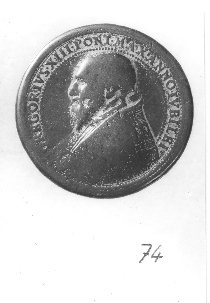 ritratto di ecclesiastico (medaglia) di Bonzagna Gian Federigo (sec. XVI)