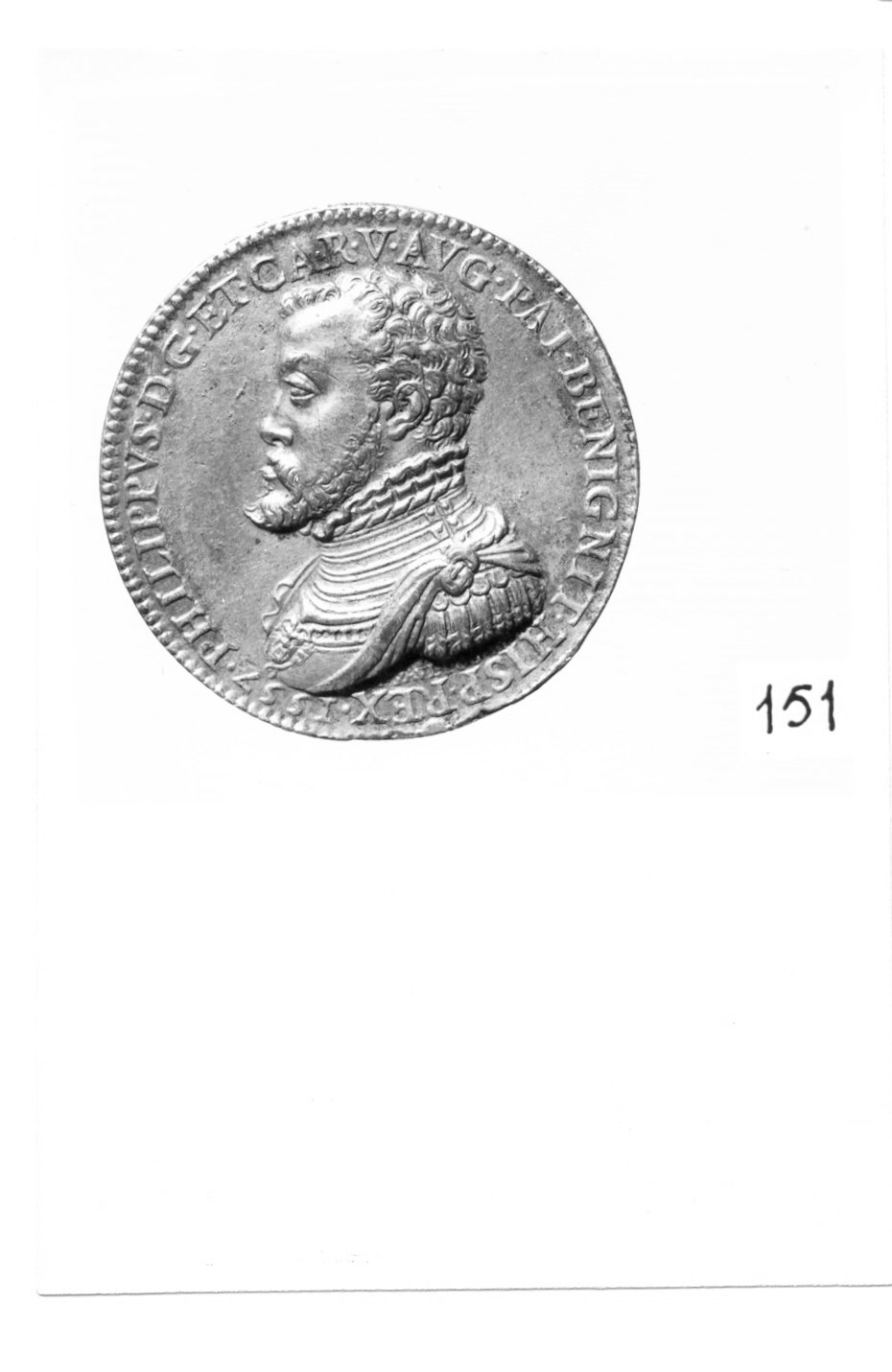 ritratto d'uomo di profilo (medaglia) di Poggini Giampaolo (sec. XVI)