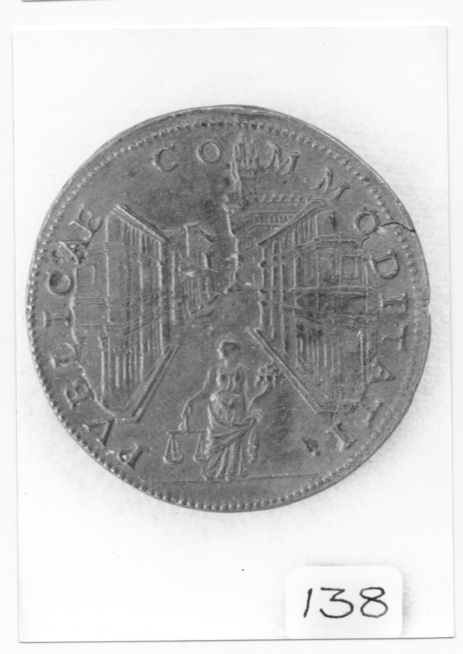 veduta di un palazzo (medaglia) di Poggini Domenico (sec. XVI)