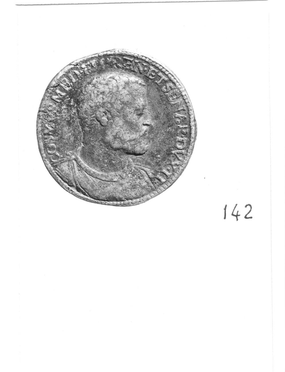 ritratto d'uomo di profilo (medaglia) di Poggini Domenico (attribuito) (sec. XVI)