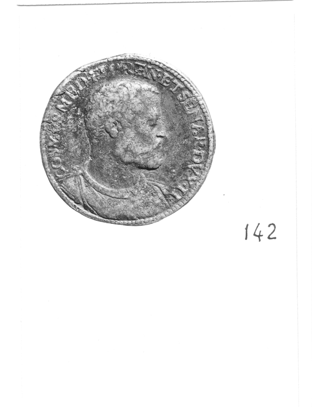 ritratto d'uomo di profilo (medaglia) di Poggini Domenico (attribuito) (sec. XVI)