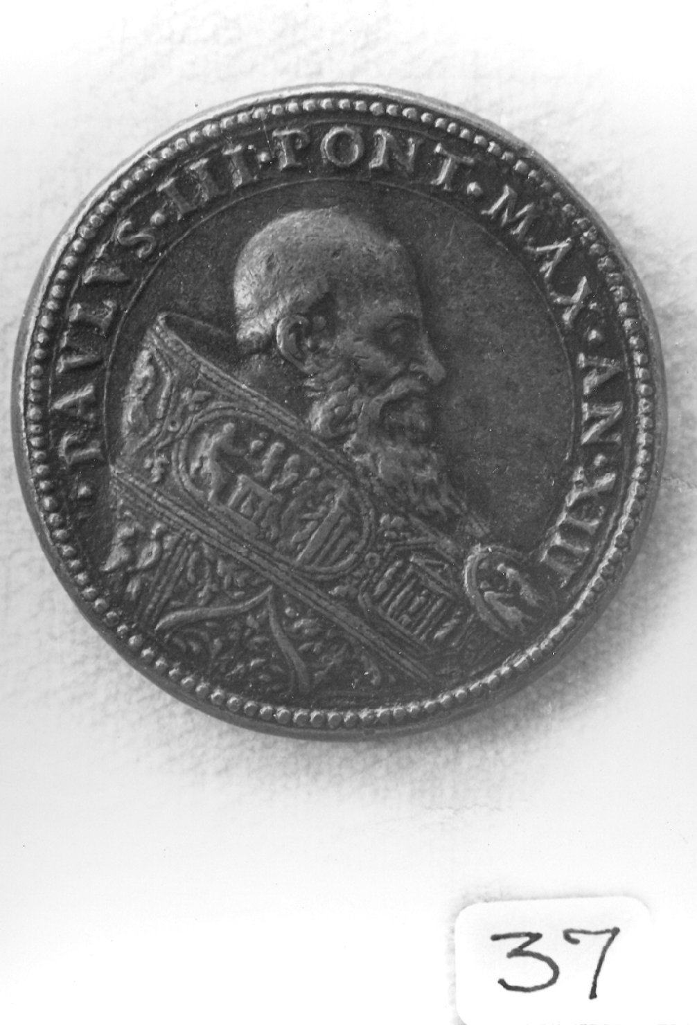 ritratto di ecclesiastico (medaglia, elemento d'insieme) di Cesati Alessandro (metà sec. XVI)