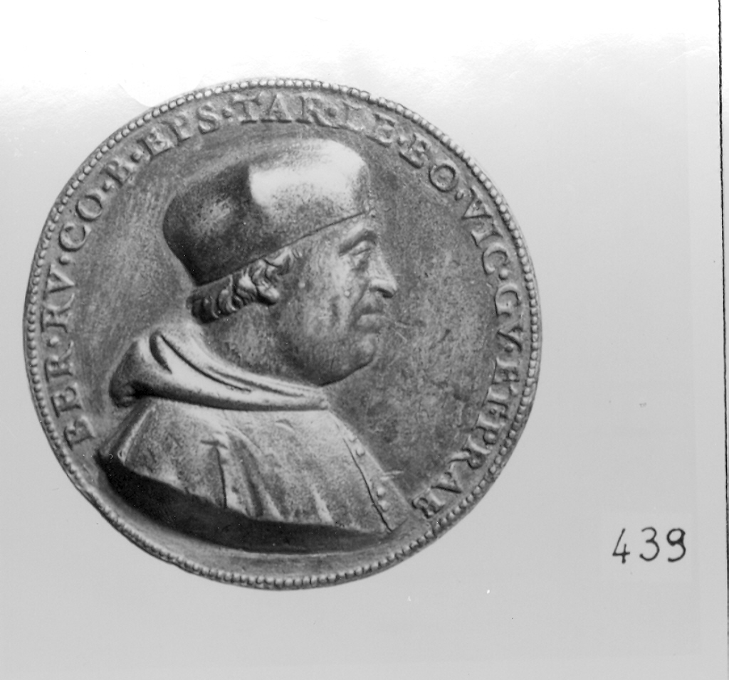 busto maschile (medaglia, elemento d'insieme) di Raibolini Francesco detto Francia (secc. XV/ XVI)