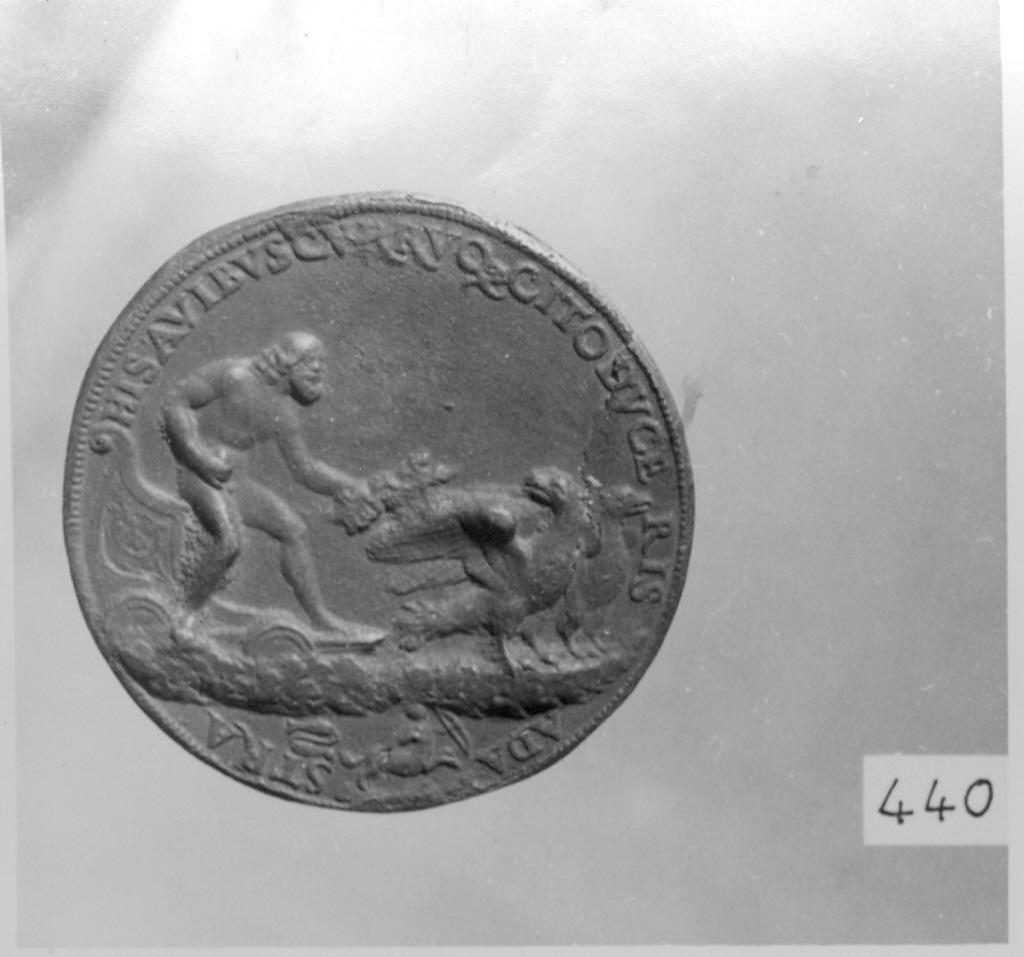 Giove (medaglia, elemento d'insieme) di Raibolini Francesco detto Francia (secc. XV/ XVI)