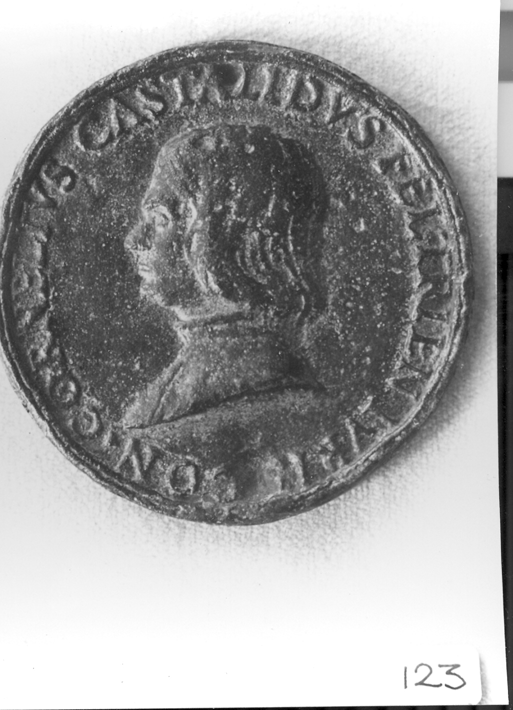 testa d'uomo (medaglia, opera isolata) di Gambello Vittore detto Camelio (secc. XV/ XVI)
