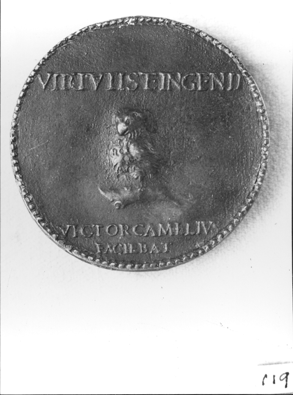 elementi decorativi (medaglia, elemento d'insieme) di Gambello Vittore detto Camelio (secc. XV/ XVI)