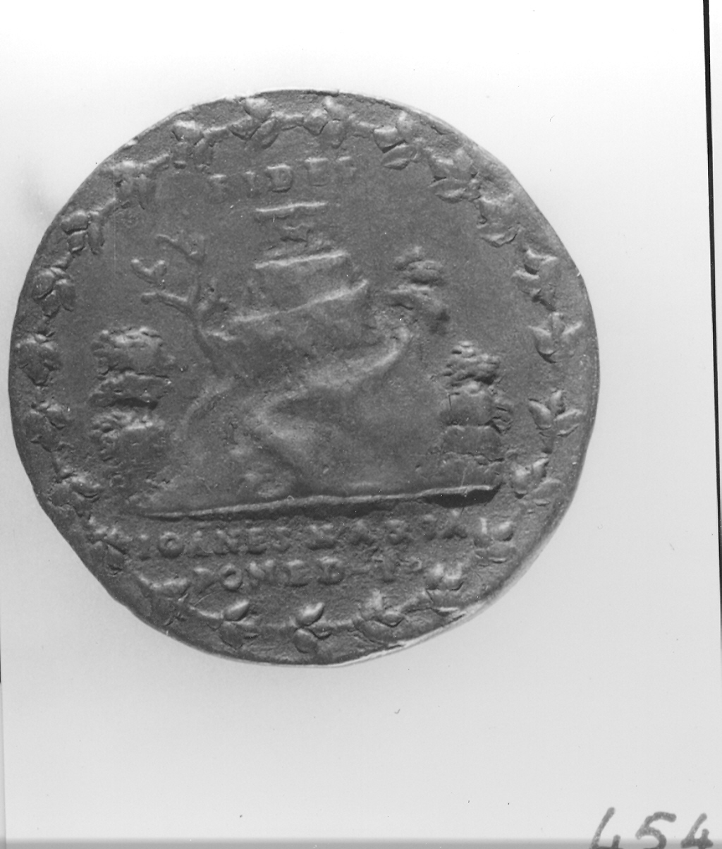 Olimpo (medaglia, elemento d'insieme) di Pomedello Giovanni Maria (sec. XVI)