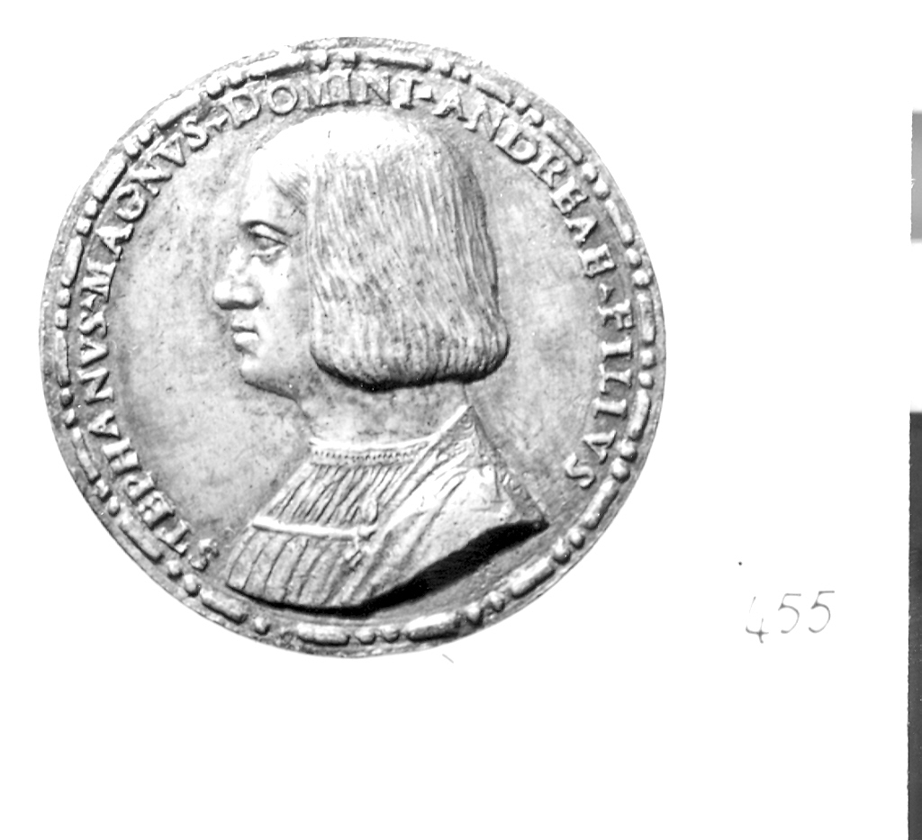 busto di uomo (medaglia, elemento d'insieme) di Pomedello Giovanni Maria (sec. XVI)