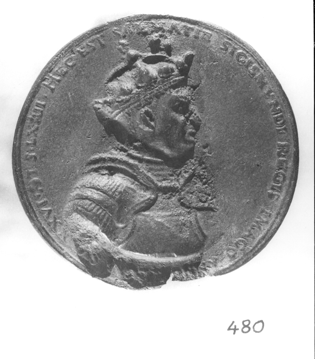 busto di uomo (medaglia, elemento d'insieme) di Mosca Giovanni Maria (sec. XVI)