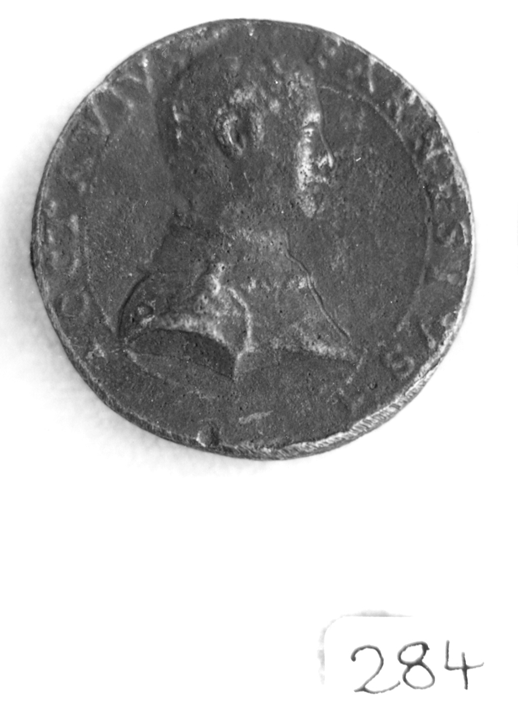 busto di giovane (medaglia, elemento d'insieme) - ambito fiorentino (sec. XVI)