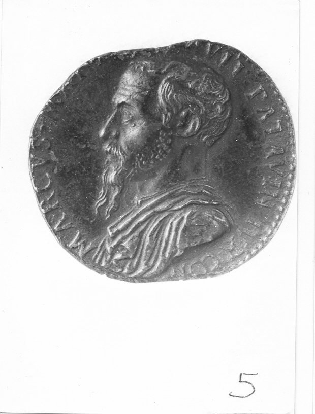 busto maschile (medaglia, opera isolata) di Cavino Giovanni (sec. XVI)