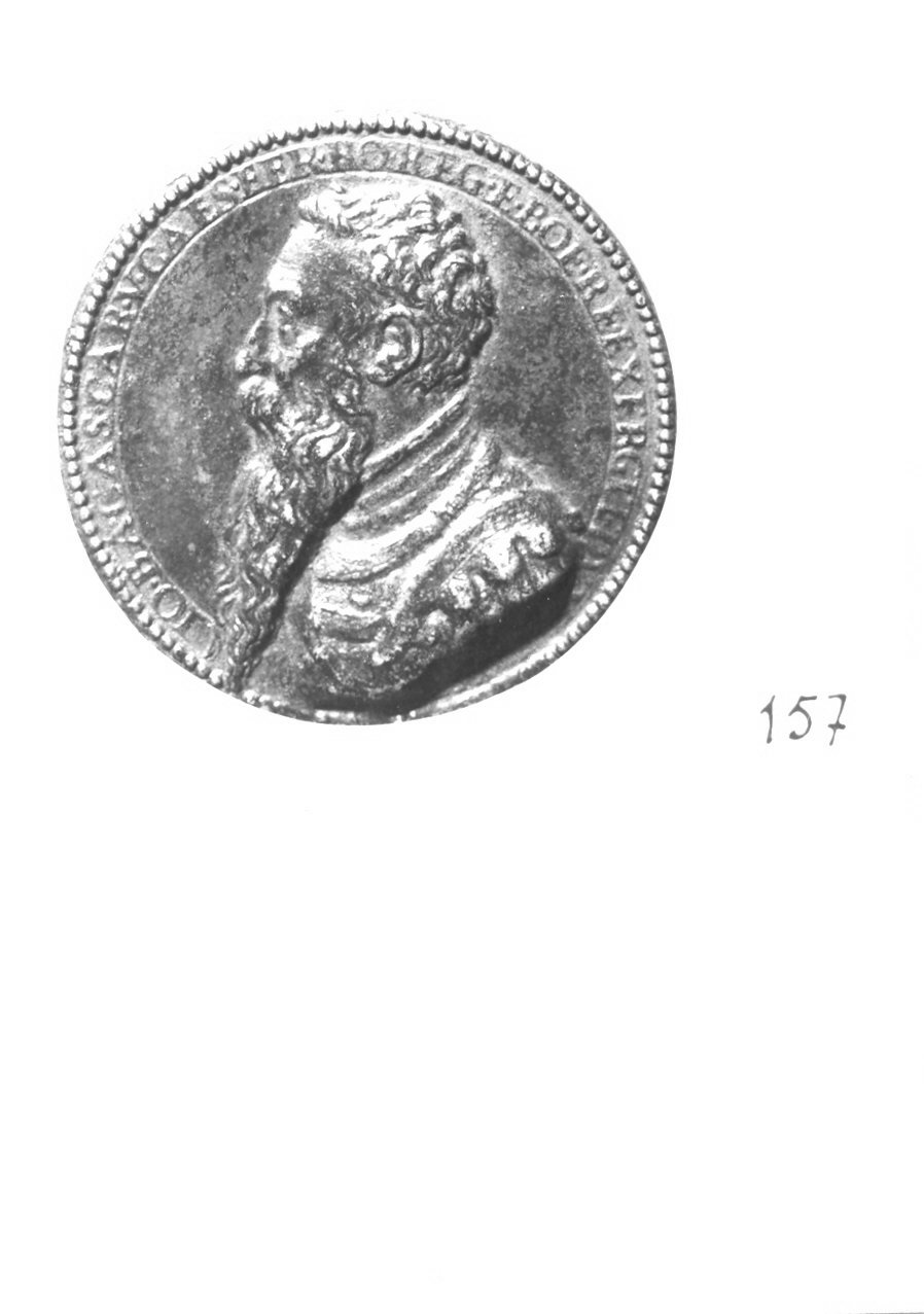 busto maschile (medaglia, opera isolata) di Borgognone Annibale detto Annibale da Trento (sec. XVI)