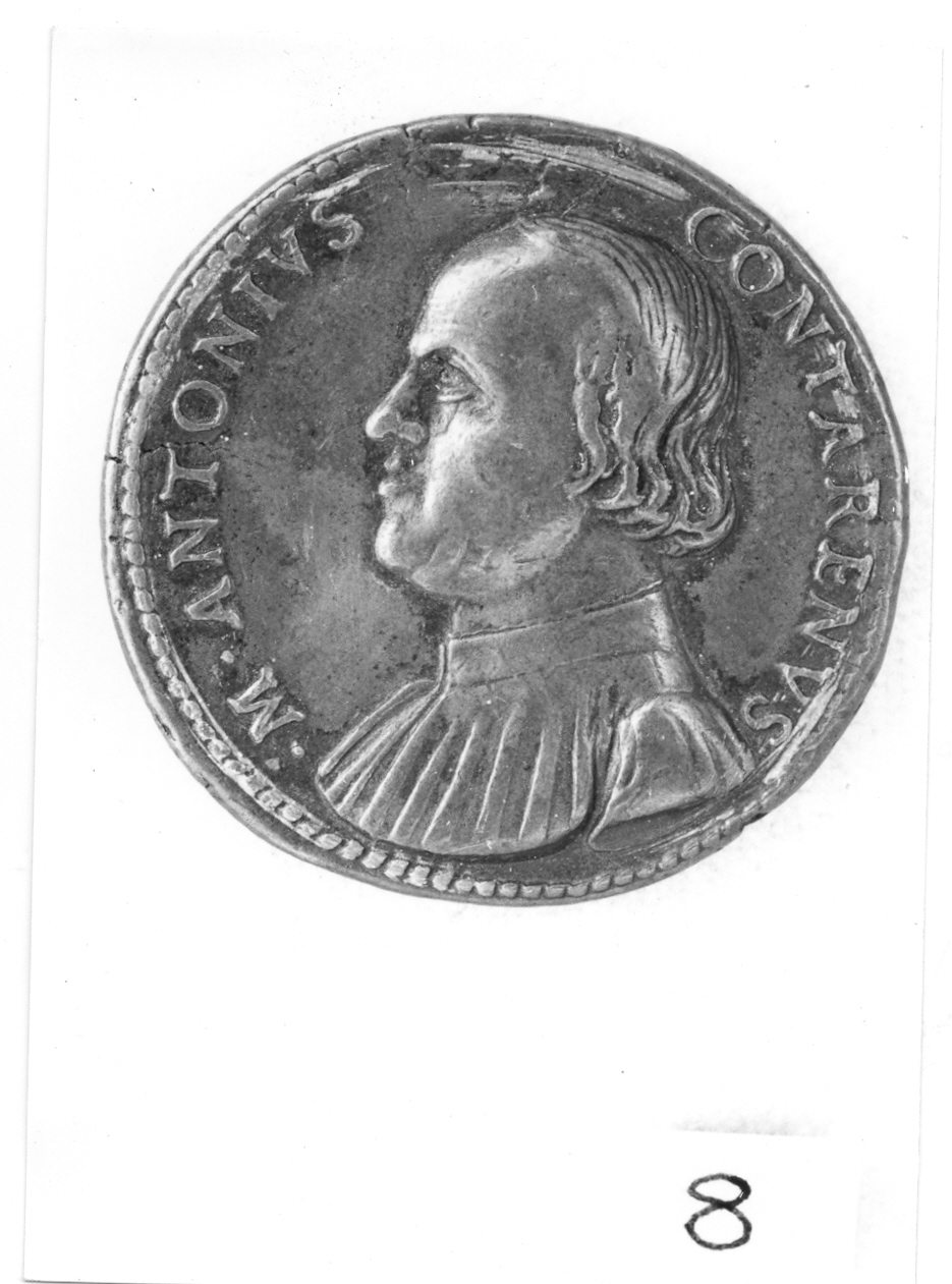 busto maschile (medaglia, elemento d'insieme) di Cavino Giovanni (sec. XVI)