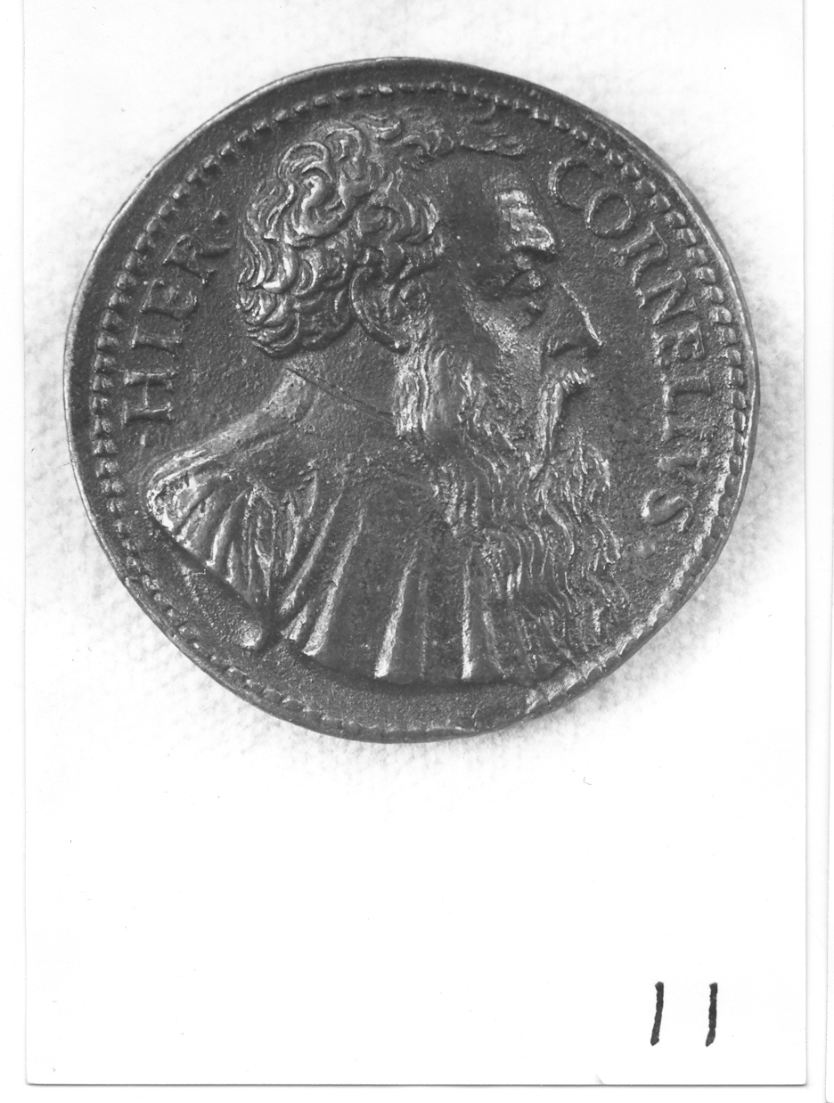 busto maschile (medaglia, elemento d'insieme) di Cavino Giovanni (sec. XVI)