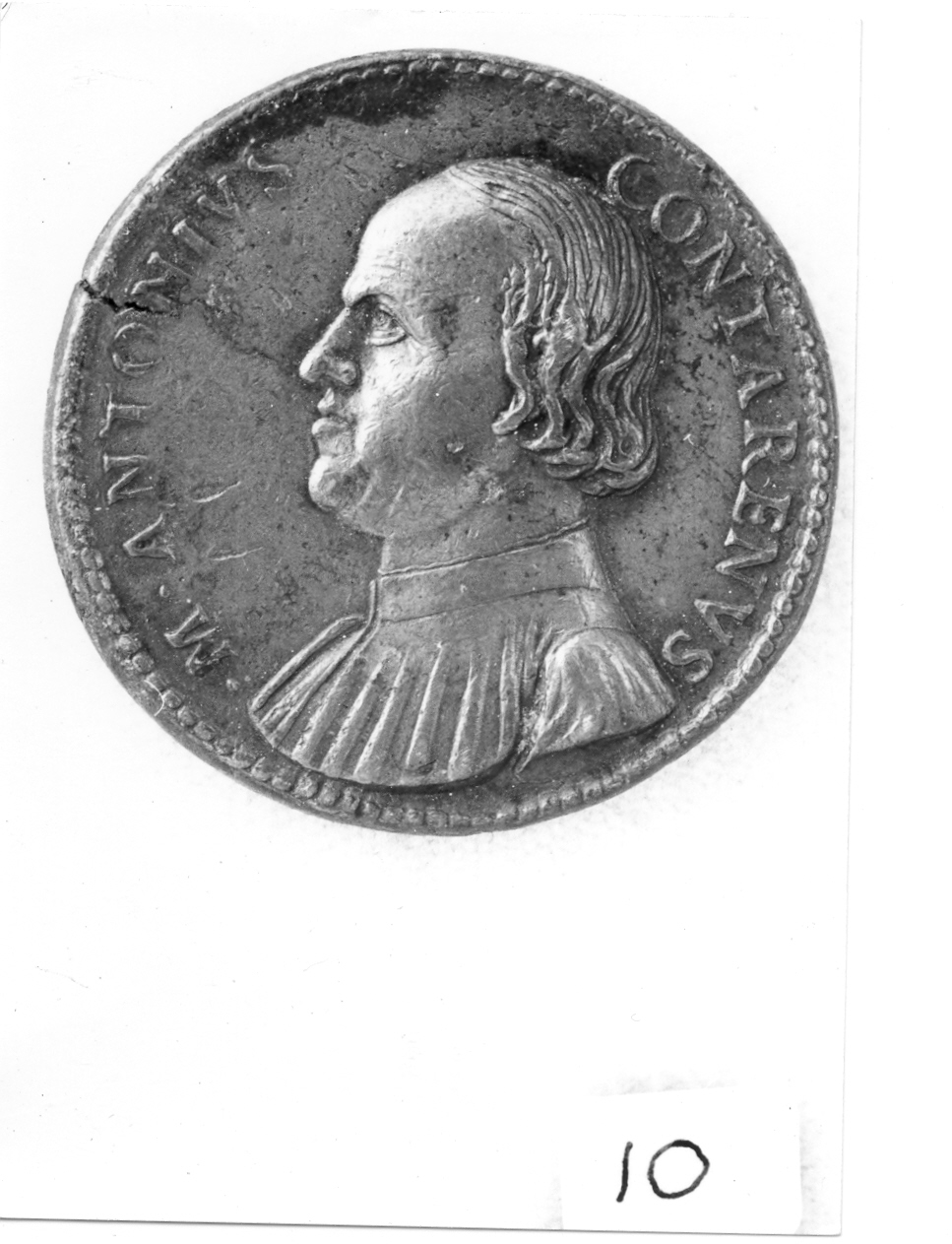 busto maschile (medaglia, elemento d'insieme) di Cavino Giovanni (sec. XVI)