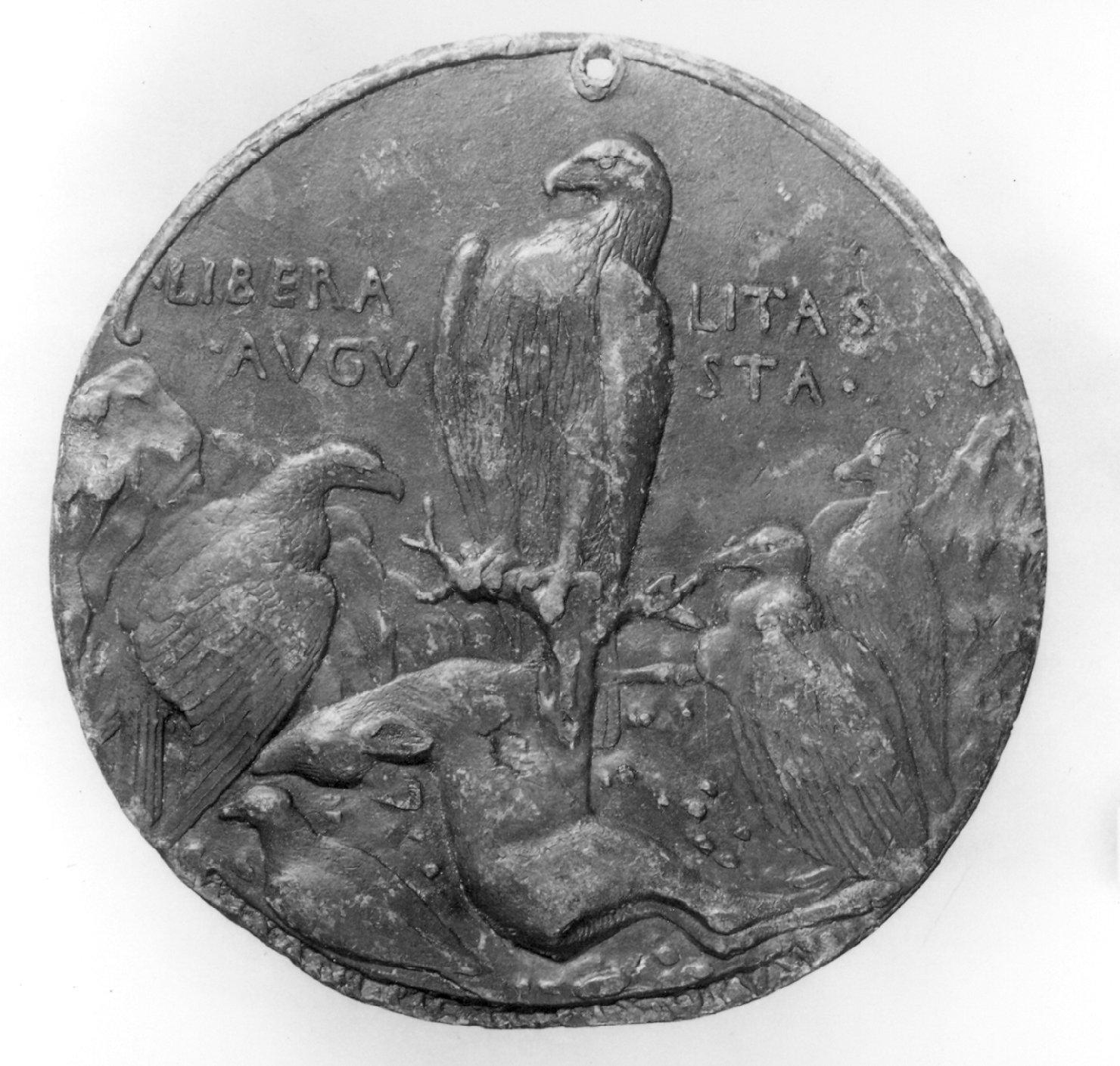 animali (medaglia, elemento d'insieme) di Antonio di Puccio Pisano detto Pisanello (secc. XIV/ XV)