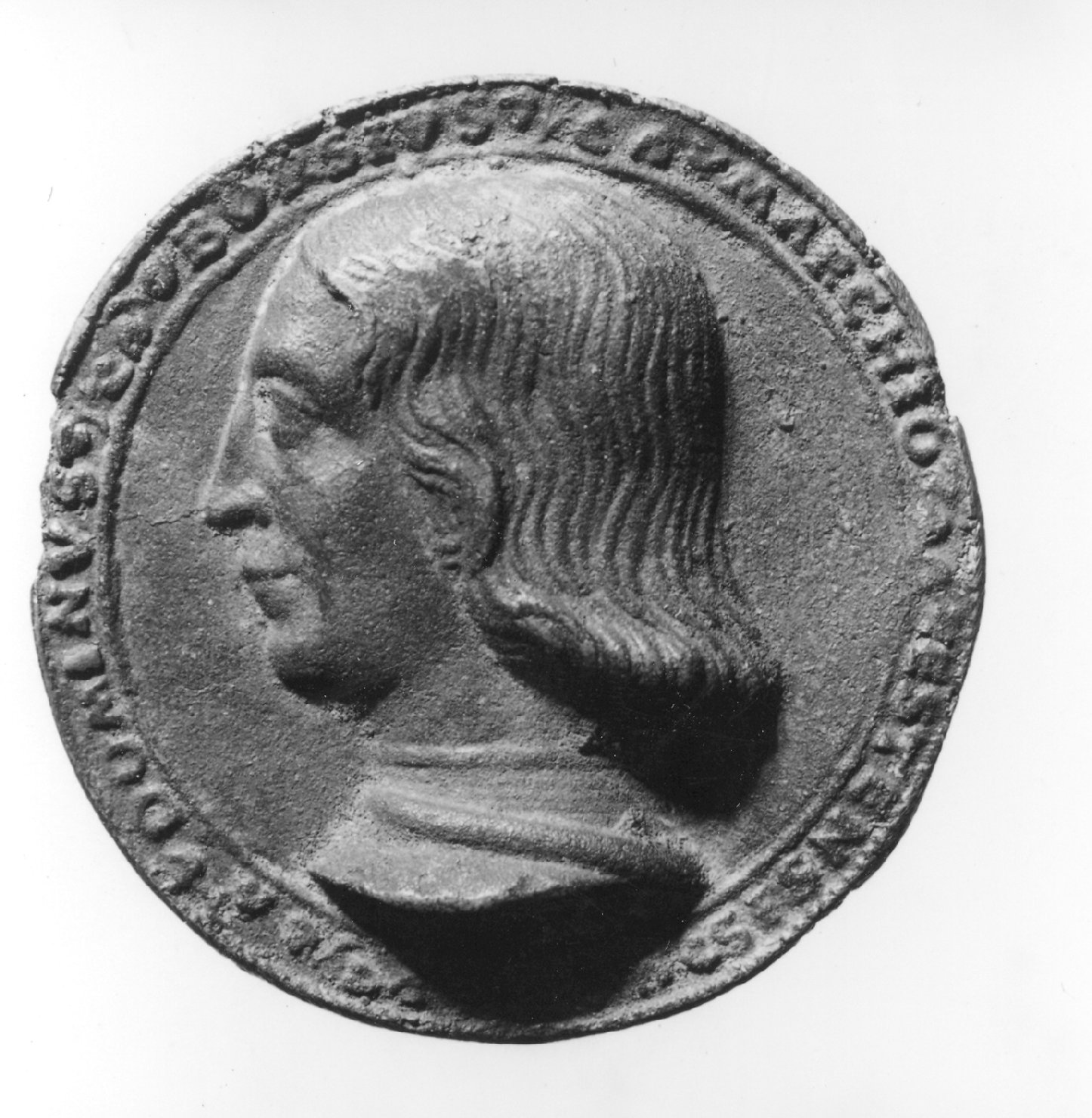 ritratto d'uomo di profilo (medaglia, elemento d'insieme) di Amadio da Milano (secc. XV/ XVI)