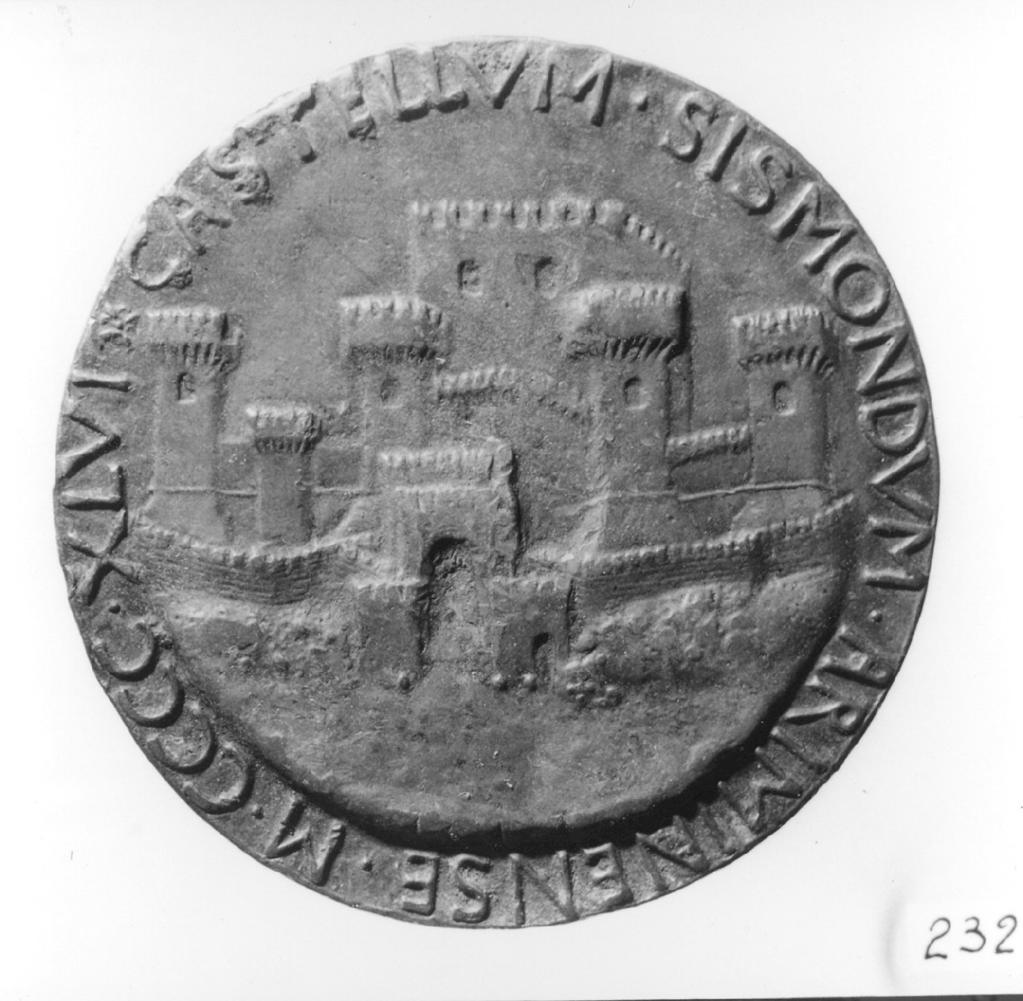 castello (medaglia, elemento d'insieme) di De Pasti Matteo (sec. XV)