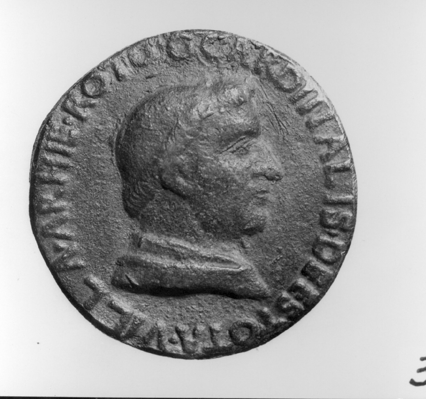 ritratto d'uomo di profilo (medaglia, elemento d'insieme) di Guacialoti Andrea (sec. XV)