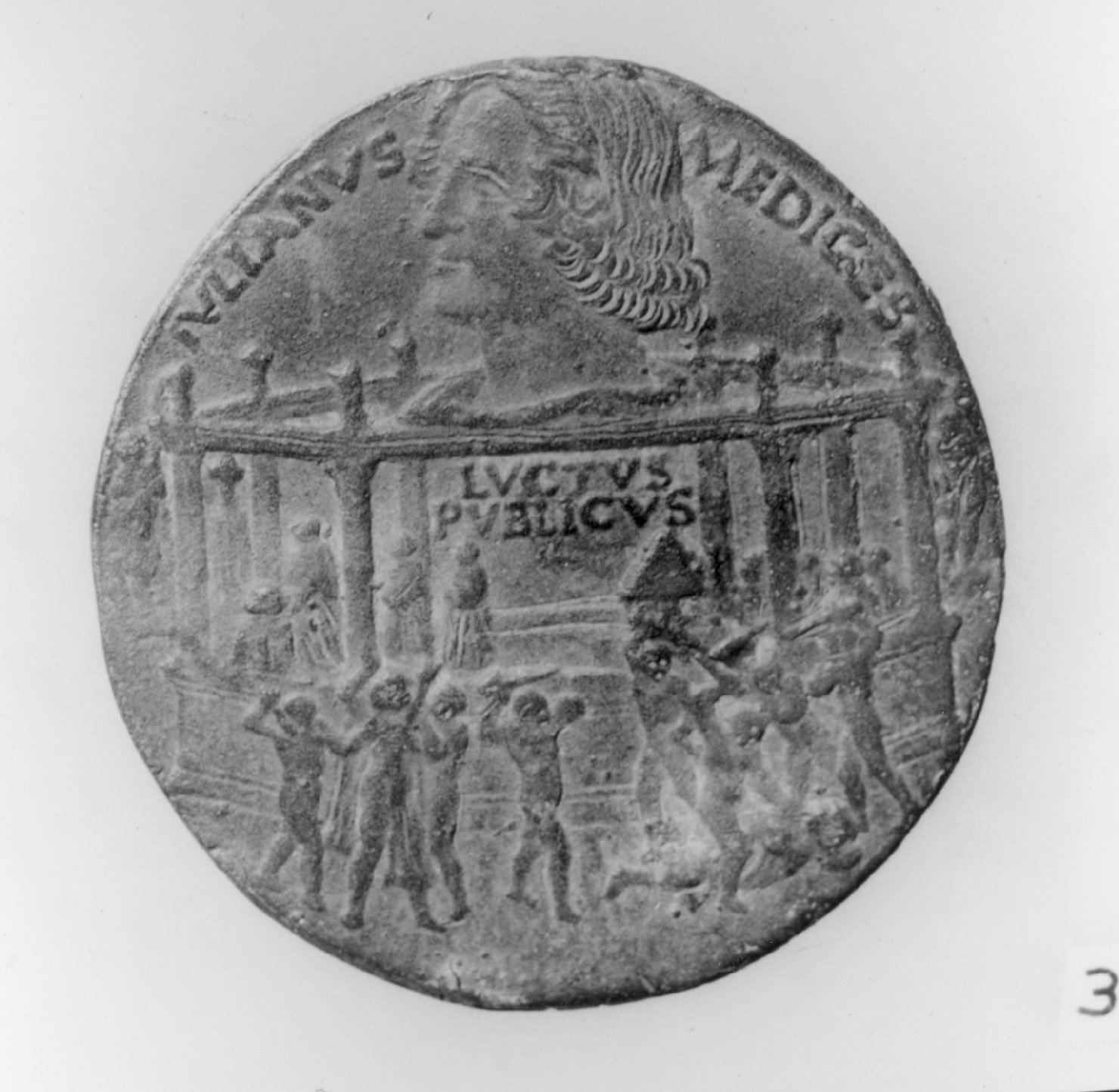 ritratto d'uomo di profilo (medaglia, elemento d'insieme) di Benci Antonio detto Pollaiolo (sec. XV)