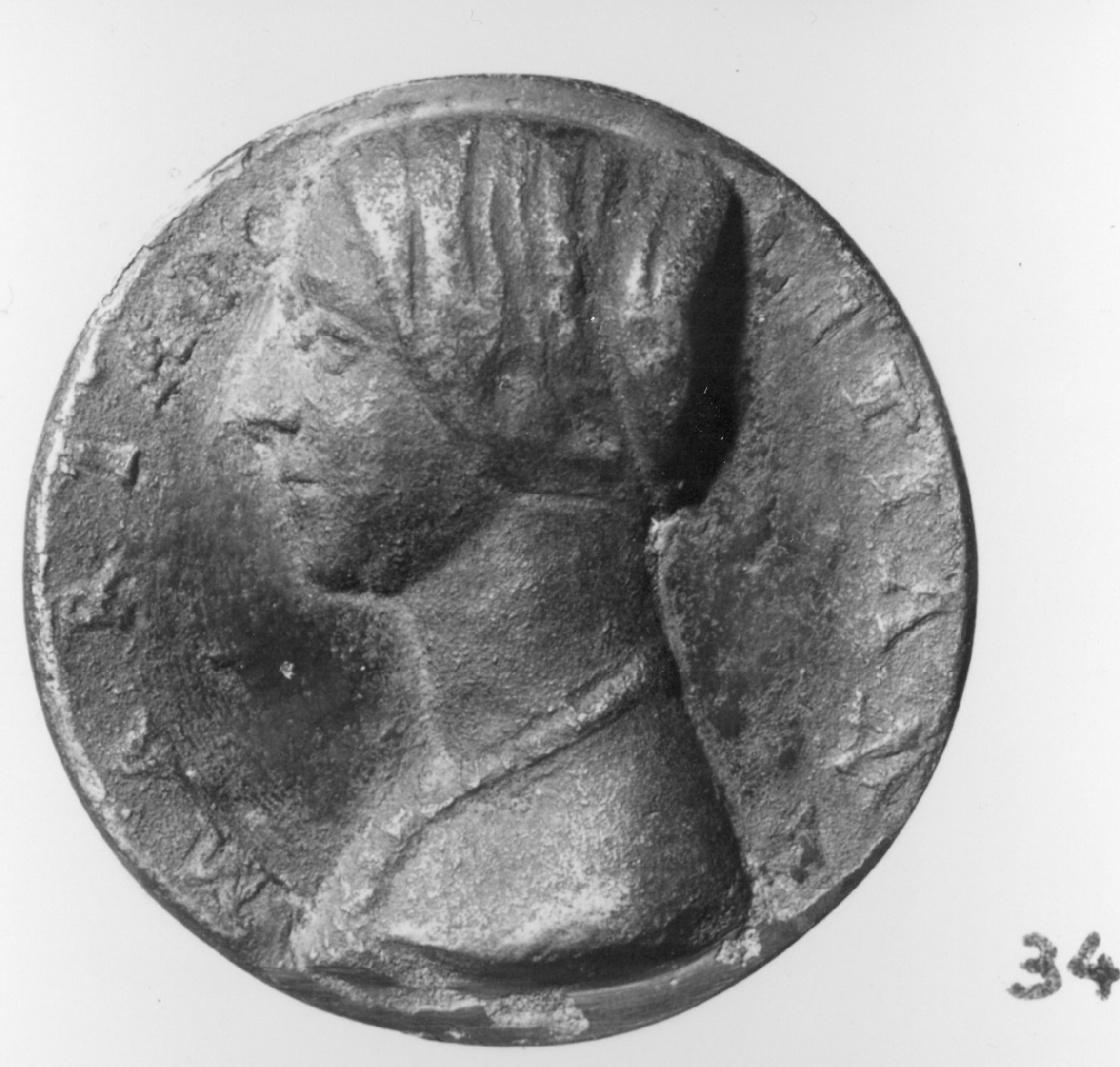 ritratto di donna (medaglia, elemento d'insieme) di Spinelli Niccolò (sec. XV)