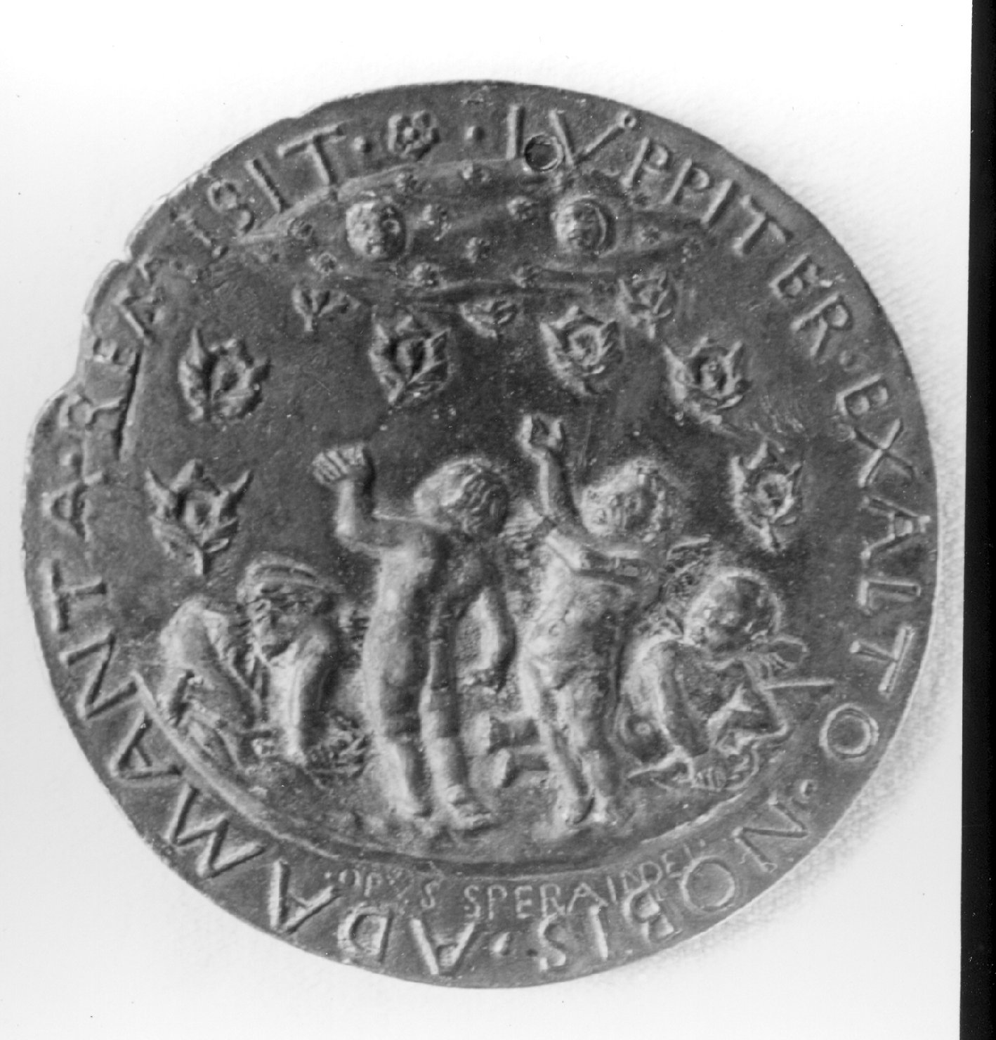 bambini che giocano (medaglia, elemento d'insieme) di Sperandio (secc. XV/ XVI)