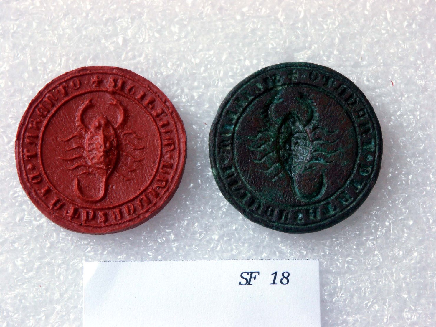 animali (sigillo) - ambito Italia meridionale (sec. XIV)